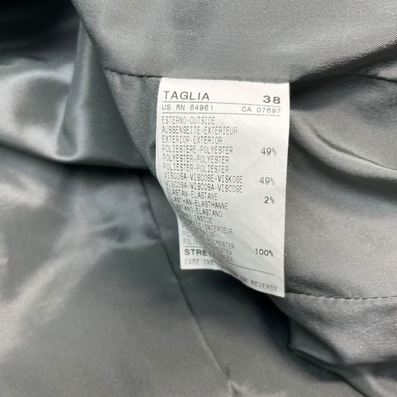 UNITED COLORS OF BENETTON 3 Button Blazer Sz XXS Gray - Picture 5 of 6